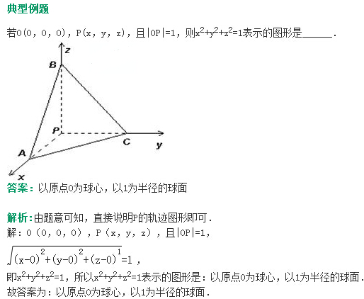 空间两点间的距离公式及典型例题解析