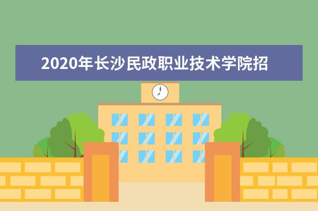 2020年长沙民政职业技术学院招生专业与招生人数汇总