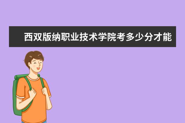 西双版纳职业技术学院考多少分才能上