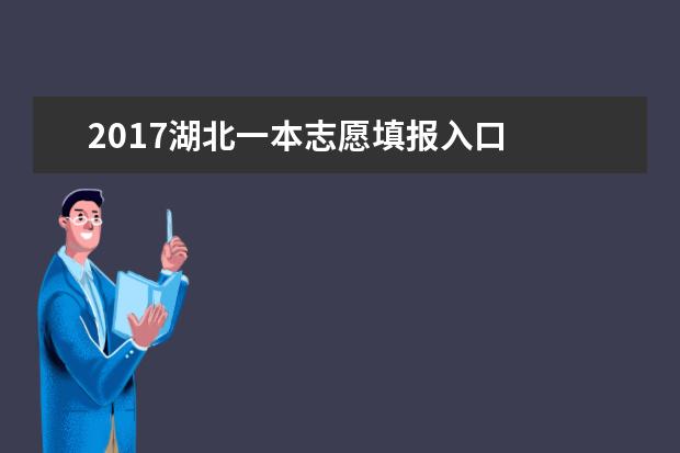 2017湖北一本志愿填报入口