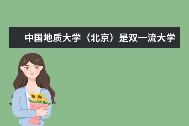 中国地质大学（北京）是双一流大学吗，有哪些双一流学科？