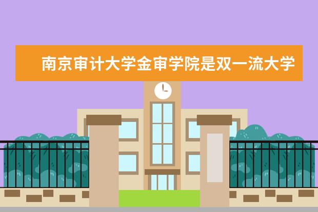 南京审计大学金审学院是双一流大学吗，有哪些双一流学科？