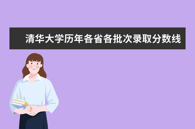 清华大学历年各省各批次录取分数线汇总