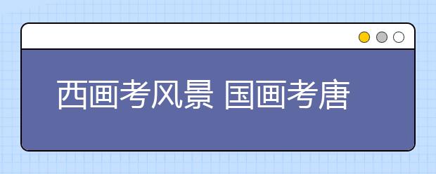 西画考风景 国画考唐诗 中国美院校考考哭大片学生