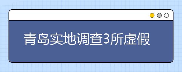 青岛实地调查3所虚假办学高校