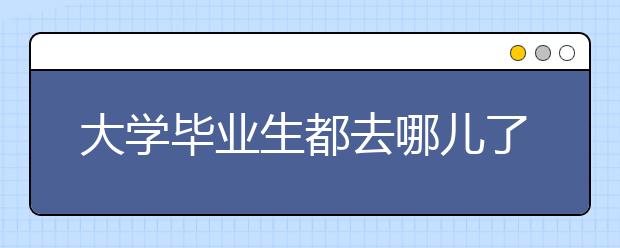 大学毕业生都去哪儿了