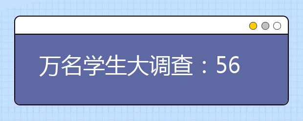 万名学生大调查：56%受访大学生愿意去体制外就业