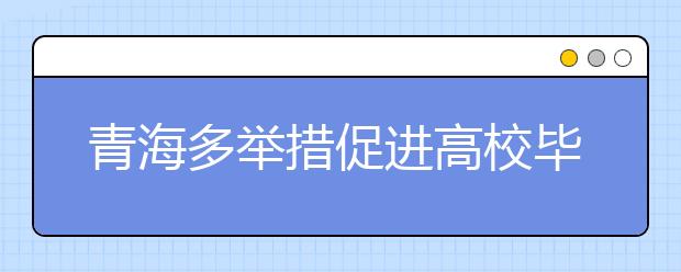 青海多举措促进高校毕业生就业 