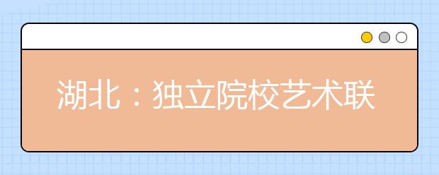 湖北：独立院校艺术联考 报名预计破万人次