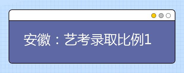 安徽：艺考录取比例100:1 家长陪考半月花费过万