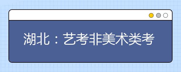 湖北：艺考非美术类考试升温 报考人数上涨10%