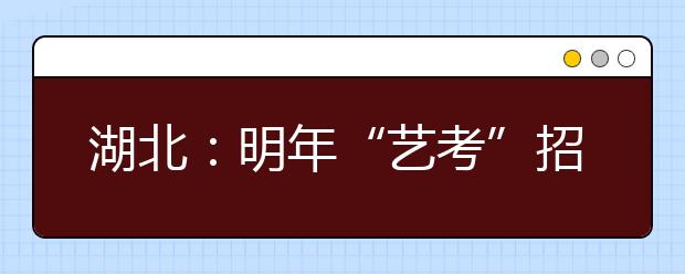 湖北：明年“艺考”招录政策四大变化