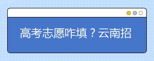 高考志愿咋填？云南招考院专家为你详解