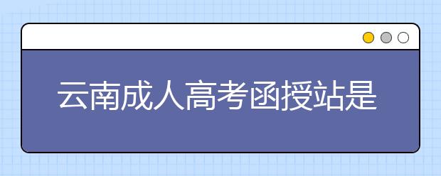 云南成人高考函授站是什么