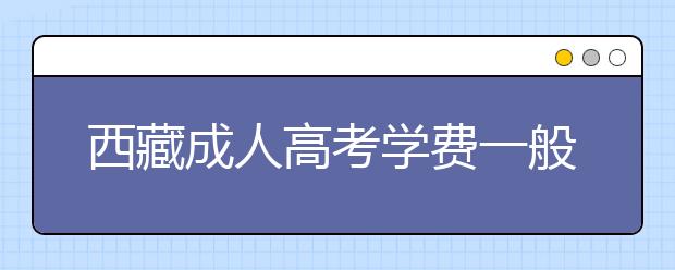 西藏成人高考学费一般多少钱？