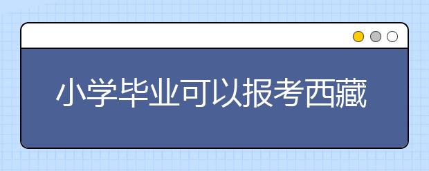 小学毕业可以报考西藏成人高考吗