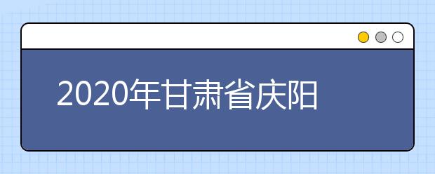 2020年甘肃省庆阳地区成人高考报名官方网站