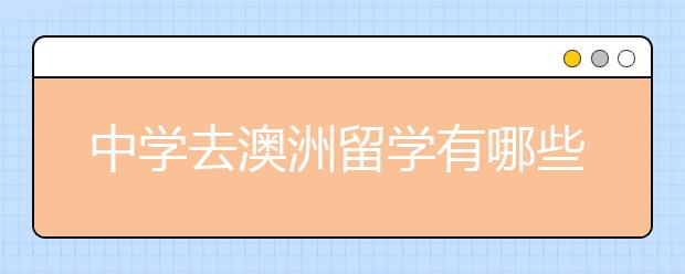 中学去澳洲留学有哪些语言的条件