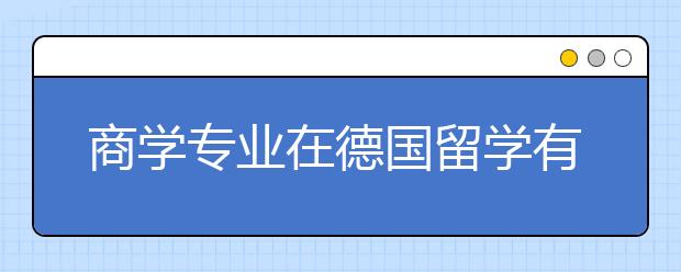 商学专业在德国留学有哪些学校比较好