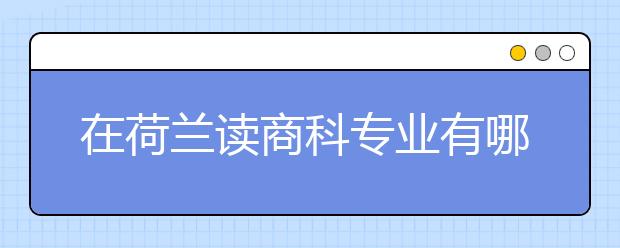 在荷兰读商科专业有哪些优势