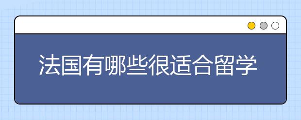 法国有哪些很适合留学生，特别是女生的文科专业？