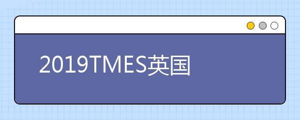 2019TMES英国大学艺术设计专业排名TOP50