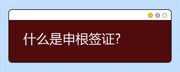 什么是申根签证?