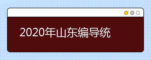 2020年山东编导统考人数减半