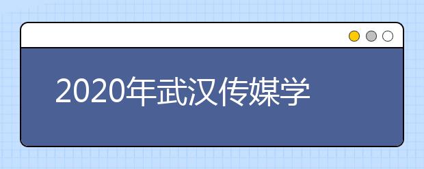 2020年武汉传媒学院艺术类招生简章