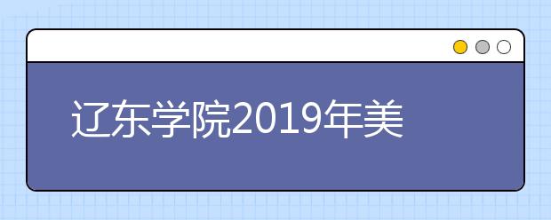 辽东学院2019年美术类分省招生计划