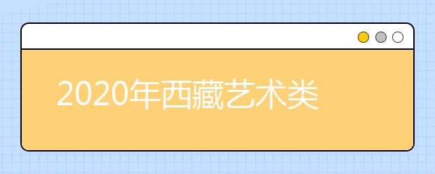 2020年西藏艺术类考试考点及时间安排