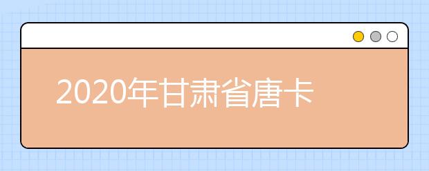 2020年甘肃省唐卡专业统考时间确定