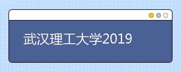 武汉理工大学2019年山东美术类录取分数线