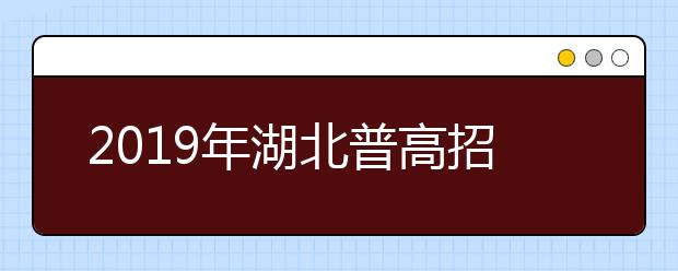 2019年湖北普高招生问答（艺术类部分）