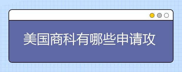 美国商科有哪些申请攻略