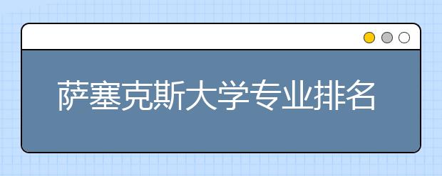 萨塞克斯大学专业排名有多高？