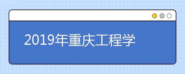 2019年重庆工程学院美术类本科专业招生计划