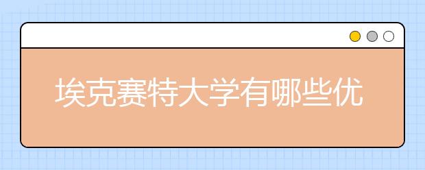 埃克赛特大学有哪些优势专业？