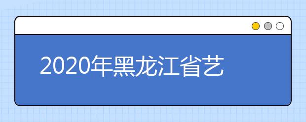 2020年黑龙江省艺术类招生实施办法