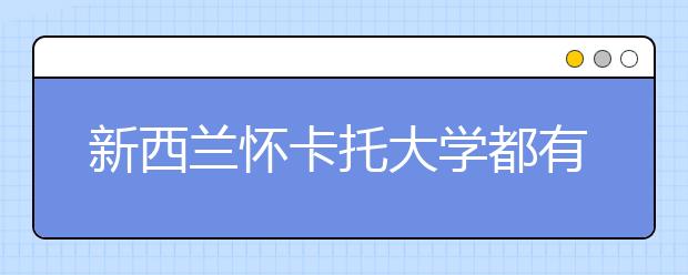 新西兰怀卡托大学都有什么优秀专业