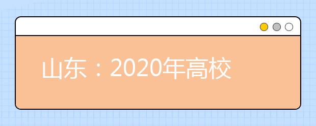 山东：2020年高校艺术类专业校考方案调整有关工作的通知