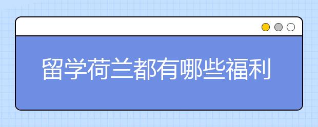 留学荷兰都有哪些福利优势呢