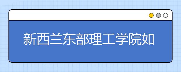 新西兰东部理工学院如何把知识与应用结合