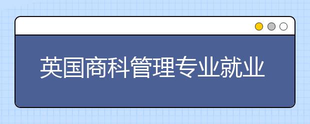 英国商科管理专业就业方向