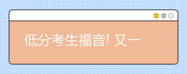 低分考生福音! 又一批新大学来了, 学生规模和专业数量公布!