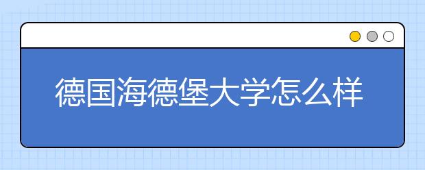 德国海德堡大学怎么样