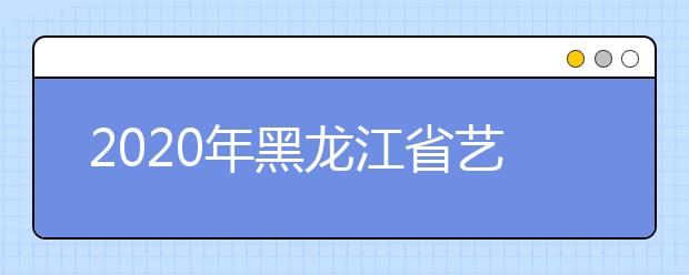 2020年黑龙江省艺术类招生实施办法