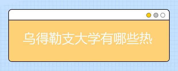 乌得勒支大学有哪些热门专业