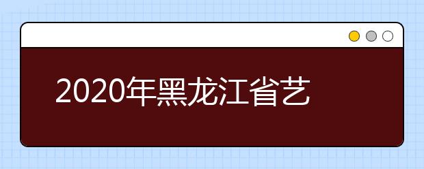 2020年黑龙江省艺术类招生实施办法