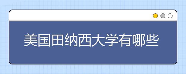 美国田纳西大学有哪些好的专业